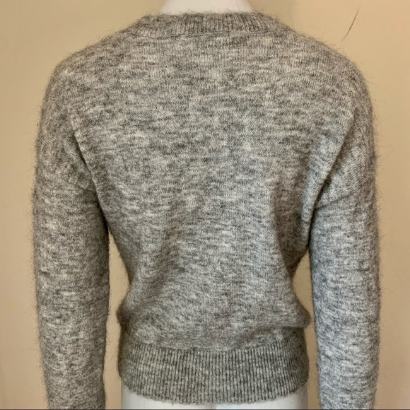 & OTHER STORIES Mohair Wool Blend Crewneck Sweater Gray XS - Picture 11 of 14